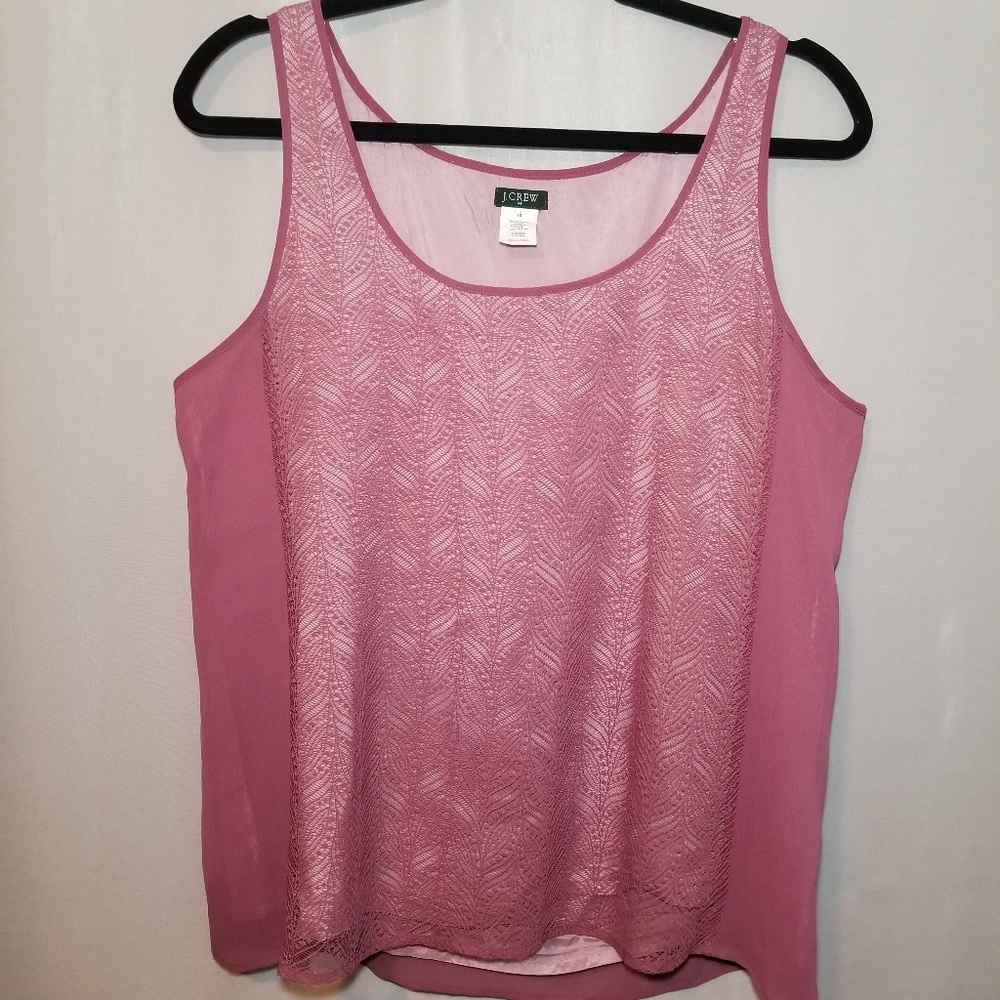 💥3/$20 J. Crew Factory Lace Love Tank